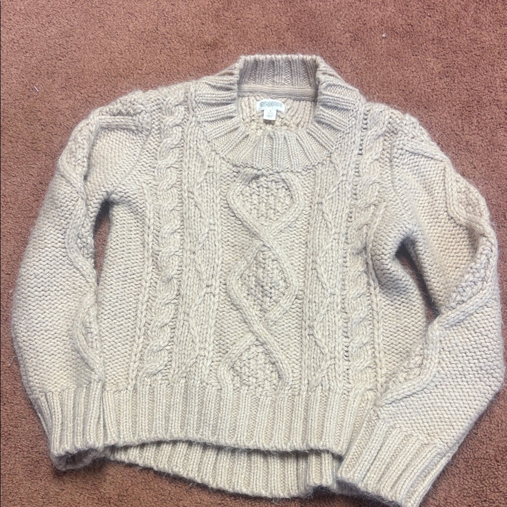 Gymboree  Cream Cable Knit Sweater size small kids
